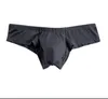 Sous-vêtements hommes demi-enveloppé hanche amusant Triangle pantalon serré taille basse grand slip Jockstrap poche Bikini culotte sexy