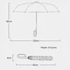 Guarda-chuvas 10 Bone Ring Buckle Totalmente Automático Dobrável Sol e Chuva Dual Purpose Windproof Car Sunshade Umbrella