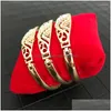 Bangle estilo étnico pedra strass pulseira conjunto senhoras acessórios de pulso menina 3pcs / dhbow