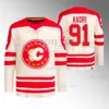 Calgary Mikael Backlund 2023 Miras Klasik Flame Jersey Jonathan Huberdeau Nazem Kadri Elias Lindholm Andrew Mangiapane Hanifin Jacob Markstrom Sharangovich