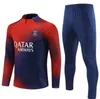 2023 2024 Paris Tracksuit Soccer Jersey Kit Survlement Maillots de Foot 23 24 Mbappe Long Sleeve Football Stack