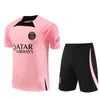 24 25 new PARIS men and kids Short sleeves tracksuit 2023 2024 PARIS Sportswear training suit soccer Jersey kit uniform chandal sweatshirt sets