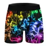 Mutande da uomo Divertenti Boxer Slip Spazio Harajuku Galaxy Pantaloncini novità stampati in 3D Biancheria intima umoristica Maschile Mutandine comode