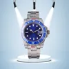 Męskie Wysokiej jakości zegarki Automatyczny ruch mechaniczny zegarki ze zegarki ze stali nierdzewnej Swimowe Sapphire Luminous Watch Sports Montre de Luxe Blue Watch