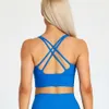 Lu Lu Align Lemons Yoga Vest Gym Sports Bras Running Workout Vest Tops Women Naked-Feel Sexig Cross Fitness Bras Padded Push Up Athleti Crop Top