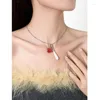 Anhänger Halsketten Eetit Trendy Harz Rose Blume Imitation Perlen Halskette Exquisite Elegante Zinklegierung Kette Frauen Schmuck Gala Geschenk