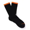 Chaussettes pour hommes SOXCO. Original couleur Orange contraste mâle blanc Tube moyen solide serviette de sport coton