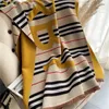Scarf Designer Scarves Mens Womens Oversized Color Gradient Classic Letters Check Shawls and Sc Only High-quality Scarf