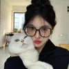 Sunglasses Korea Light Big Glasses Frame Women Lovely INS No Makeup Plain Men Eyewear Cute Decorative Computer