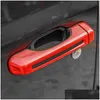 Other Exterior Accessories 4 Doors Door Handle Car Tail Outside Shell 10Pcs For Jeep Wrangler Jl Add High Quality Drop Delivery Mobi Dhmwj