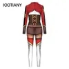 Anime 3D Stampa Moda Donna Tuta Carnevale Fancy Party Costume Cosplay Tuta Adulti Tutina Abiti skinny