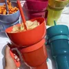 Tumblers Movie Theater Essentials Popcorn Waterbeker Herbruikbare drank met snackkom Stro Stadionbeker voor bioscoopdrank