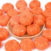 Dekorativa blommor 25/50st Halloween Mini Fake Vegetabilsa Simulation Artificial Foam Pumpkin Fruit Diy Craft Birthday Party Wedding Home