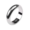 Wedding Rings BOCAI Solid S990 Pure Silver Jewelry Plain Circle Simple Glossy Couple Men and Women Ring Trendy 231021