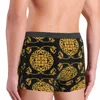 Underpants Gold Baroque Underwear Vintage Print Customs Boxer Shorts Man Panties Comfortable Brief Birthday Present