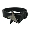 Belts Adult Glitter Star Buckle Waist Belt Adjustable Pin Harajuku Style For Nightclub