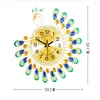 Zegary ścienne 3D Peacock Creative Sali Clock Decor Home Nowoczesny design lekka luksusowa dekoracja dekoratio