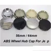 ホイールカバー100pcs ers car center hub er capバッジ56mm光沢/マット/ブラックドロップ配信モバイルモーターサイクルパーツDH8MV