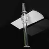 6 Inches Mini Glass Smoking Pipe Pen Style Straight Tube Pyrex Glass Oil Burner Pipes Smoking Accessories Dab Straw Oil Rig with Honeycomb Filter Tip