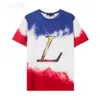 T-shirt d'été pour hommes décontracté hommes et femmes Tie Dye T-shirt ample Double couleur imprimé à manches courtes mode populaire col rond T-shirt pour hommes M-XXXX166