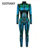 Futuristic Technology Halloween Cosplay Costume Women 3D Print Party Bodysuit Robot Mechanical Jumpsuit Carnival Onesies 2023