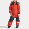 Down Coat Children Ski Jumpsuit Ski Suit Boys Girls Autumn Winter Windproof Warm Outdoor Fleece Jacket Pants Kids Skiing Snowboarding Suit 231020