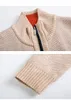 Herrenpullover Herren-Strickjacke mit Stehkragen im Herbst und Winter, koreanische Version der schlanken einfarbigen Pulloverjacke 231021