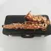 Originele 922 structuurstijl B-bocht gebogen sopraansaxofoon messing verguld professioneel sax sopraan speelinstrument 00