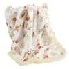 Blankets Double Layers Tassels Baby Blanket Cotton Swaddles Wrap Cloth Stroller Cover Born Bath Towel Receiving