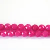 Perles Rose rouge pierre naturelle teinte calcédoine Jades 4mm 6mm 8mm 10mm 12mm mode facettes rondes en vrac bijoux à bricoler soi-même B14