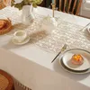 Tischdecke Battilo Spitze Leinen Pastoralen Stil Tischdecke Ausgehöhlte Rechteck Abdeckung Couchtische Dick Für Esszimmer 231020