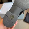 Sapatos de plataforma de couro polido avental dedos deslizamento-em mocassins mulheres mocassins de designer de luxo sapato de salto robusto Luxe lounge flats tamanhos 35-42 com caixa