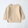 Sweats à capuche automne hiver bébé vêtements chauds garçons chemise à manches longues polaire fille sweat à capuche pull enfants pull enfants sweat 231020