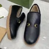 Lyxig designer kvinnor klär skor äkta läder svart företag handgjorda sko formella party kontor bröllop kvinnor loafers skor storlek35-42