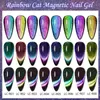 Smalto per unghie LILYCUTE 9D Arcobaleno Glitter Cat Gel magnetico Snowlight Semipermanente Soak Off Vernice scintillante 231020