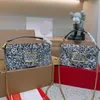 дизайнерские сумки с блестками chian Crossbody Женские вечерние сумки локо-сумки с откидным клатчем Кожаный кошелек Роскошная сумка большой вместимости 231015