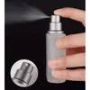 Perfume Bottle 10pcs 100ML Square Frosted Glass Perfume Spray Bottles Packaging Bottle Refillable Atomizer Travel Cosmetic Container 231020