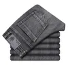 Herren Hoodies Sweatshirts Baumwolle Stretch Jeans Business Casual Dünn Denim Grau Frühling Sommer Marke Passform Gerade Leicht 231021