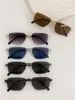نظارة شمسية مربعة جديدة تصميم الأزياء 50124U المعدنية نصف إطار معابد حبل بحرية مزدوجة