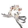 Charm Bracelets Pearl Wrist Flower Wedding Bridal Corsage Dancing Party Decor