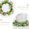 Fleurs décoratives 4 PCS Décorations de Pâques Anneau de Pâques Maison d'été Bernes artificielles Anneaux de fer Couronne de fer Garland