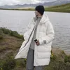 Männer Westen Winter Unten Jacke Männer Lange Mantel Koreanische Puffer Lose Verdicken Warme Parka Luxus Marke Taschen Hohe Qualität 231020