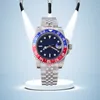 Mens Designer Watch Automatic Mechanical Ceramics 40mm full rostfritt stål fällbar spänne 2813 armbandsur Sapphire Glass Super Luminous Watch Montre de Luxe