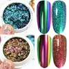 Nail Glitter 6Pcs / Set Caméléon Aurora Irisé Opale Pigment Holographique Poudre Ombre À Paupières Maquillage Manucure DIY Net 0.2g