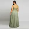 Deslumbrante e plus size renda mãe baile vestidos