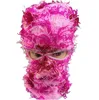 Cykelmössor masker tre hål clava dog stickad fl ansikte skidmask shiesty kamouflage stickad fuzzy modetillbehör hattar halsdukar släpp 187 hj