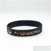 Partij gunst Partij gunst 10 stuks Halloween Sile armband Kindergeschenken Trick or Treat Ghost Festival Rubber Happy Day 2023 Gunsten Huis Garde Dhiz9