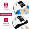 Secadores de unhas Poderoso 66LEDs UV LED Lâmpada para unhas Gel Polonês Secagem Lâmpada de unhas com sensor inteligente Máquina de manicure Nail Art Salon Equipment 231020