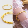 Armreif aus reinem Gold, Armreif, glänzendes Blockgold, 999er Goldfarbe, Armreif für Damen, Party-Schmuck, verstellbare Accessoires, Geschenke 231020