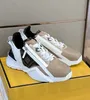 Met doos Luxe Heren Flow Sneakers Schoenen Lage Top Casual Heren Sport Rits Rubberen zool Mesh Lichtgewicht Skateboard Runner Sole Tech Stoffen Man Trainer Schoen EU38-46